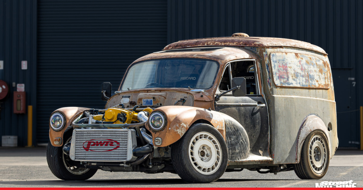  Mental RB25-powered Morris Minor drift van