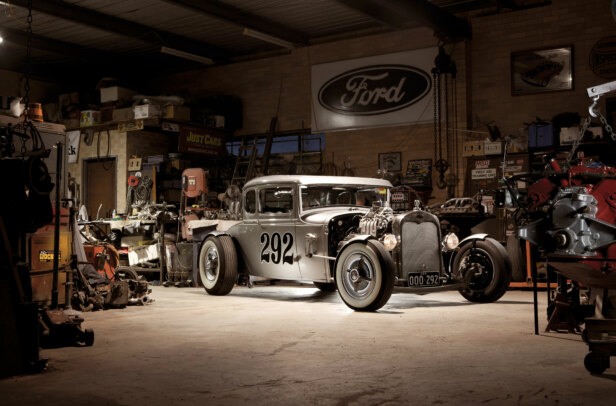 'Cusso' Bill Noach's blown Y-block powered 1930 Ford coupe