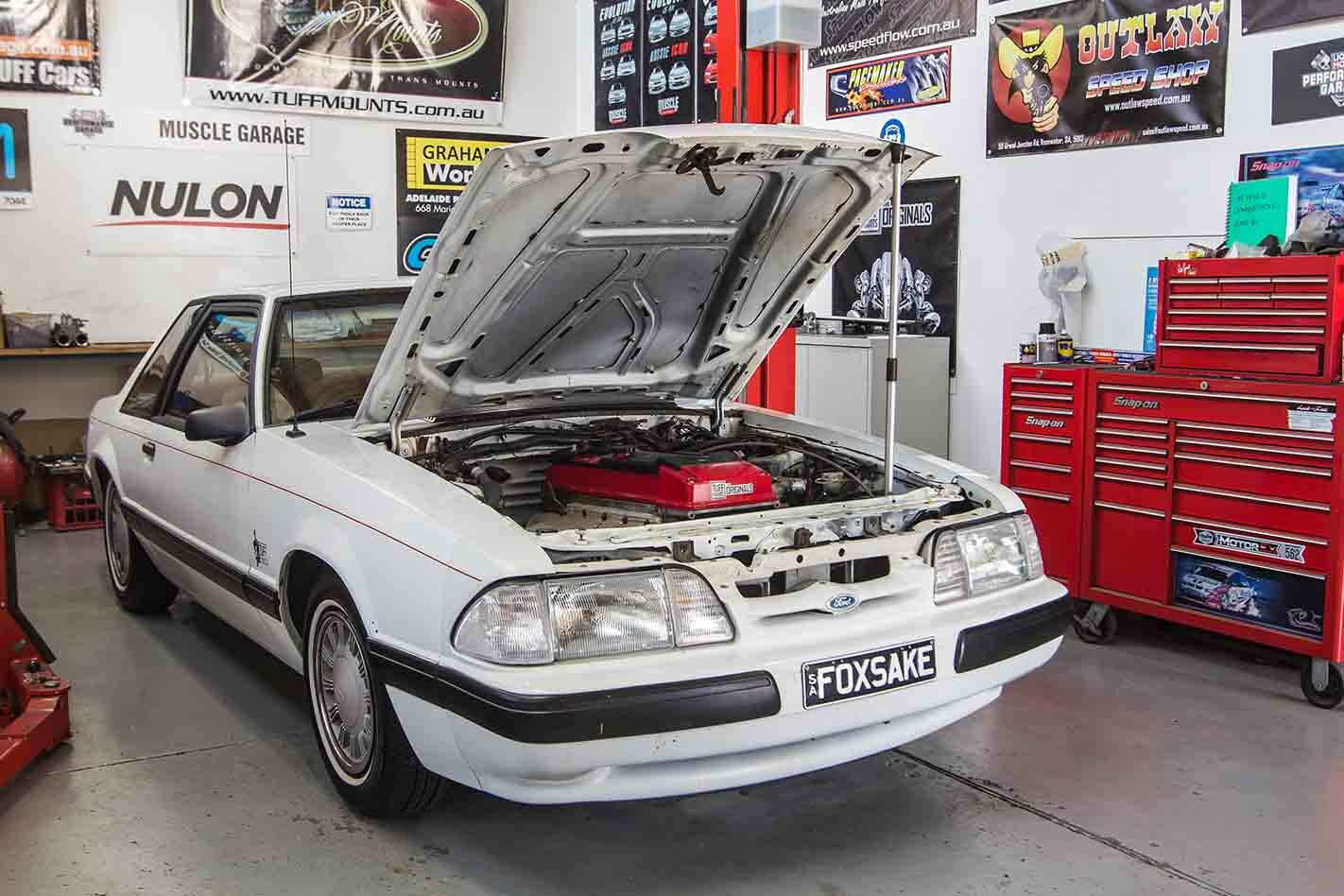 Tuff Mounts Barra powered Fox Body Mustang build