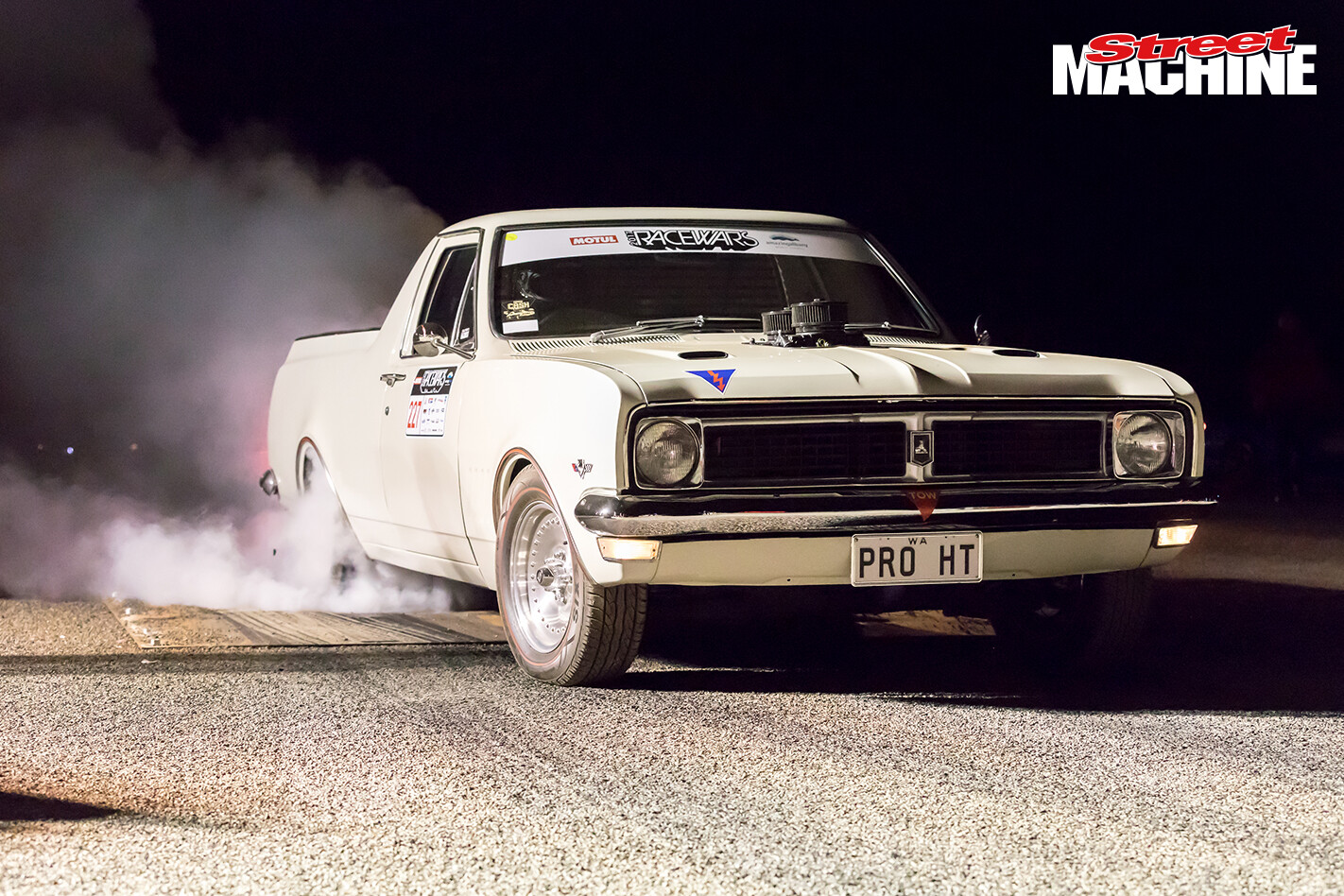 408CI SMALL-BLOCK CHEV-POWERED HT HOLDEN UTE AT RACEWARS