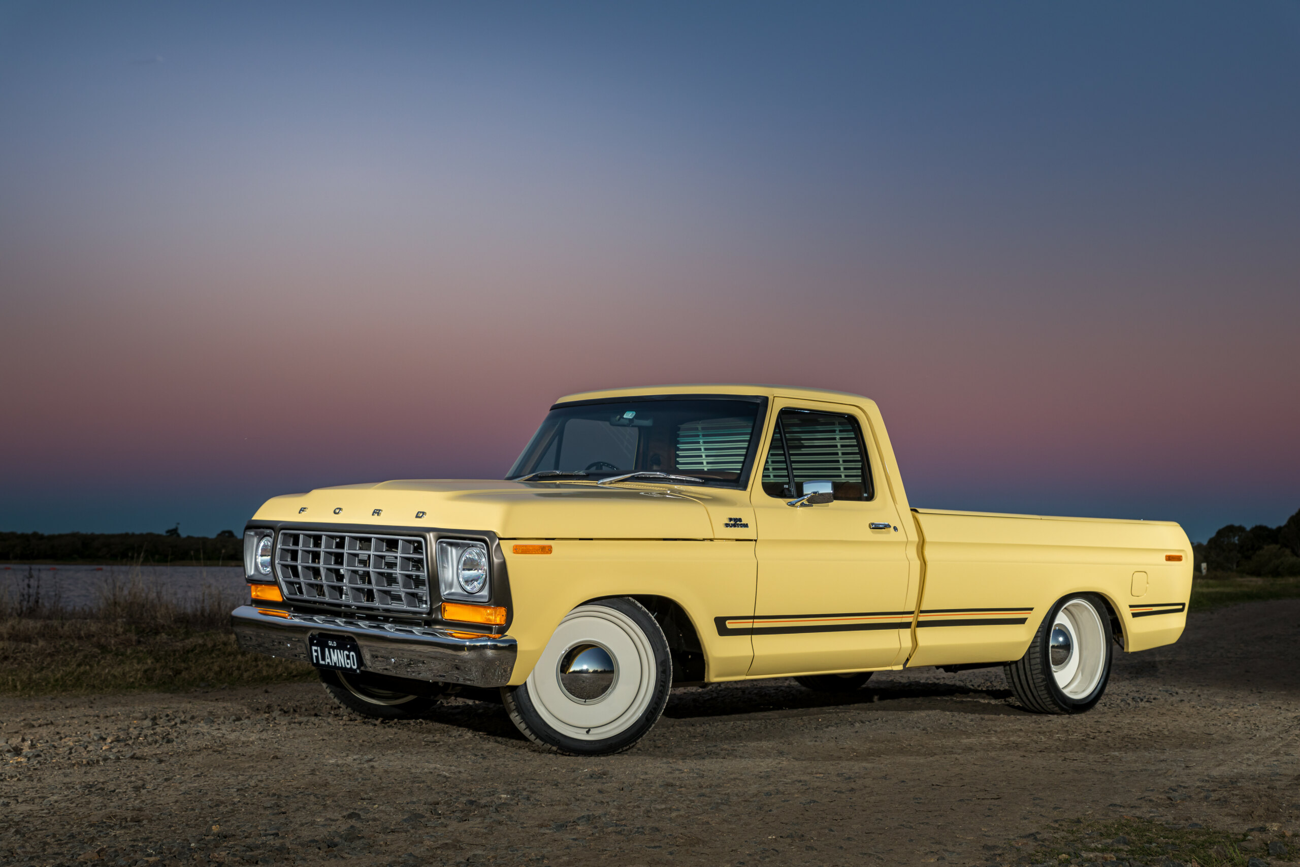 1956 FORD F100 PICKUP MILD CUSTOM in Baby Blue