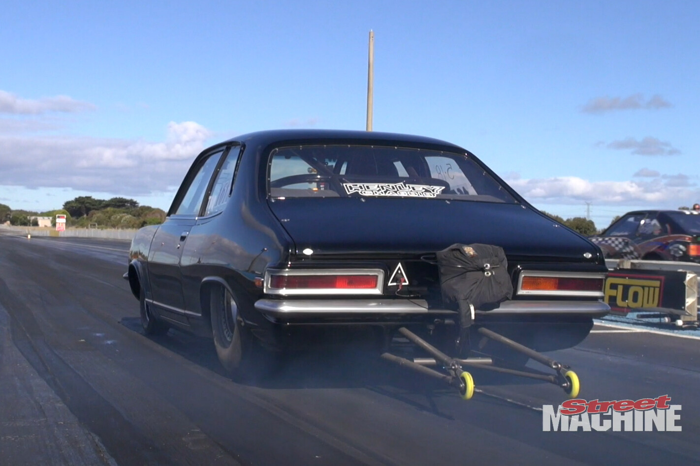 VIDEO: GORGEOUS HENLEY CHASSIS TORANA DRAG CAR