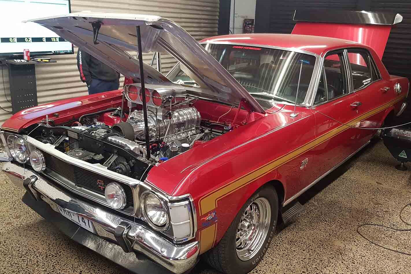 Blown 427-powered XW Fairmont on the dyno – Video