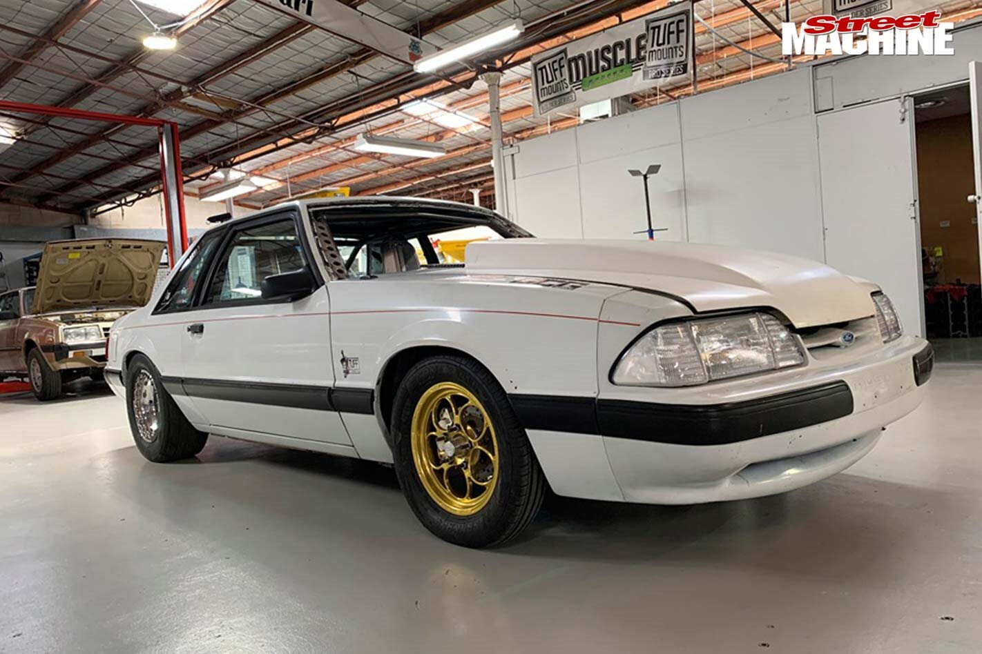 Tuff Mounts Barra-powered Mustang in the works at MPW Motorsport