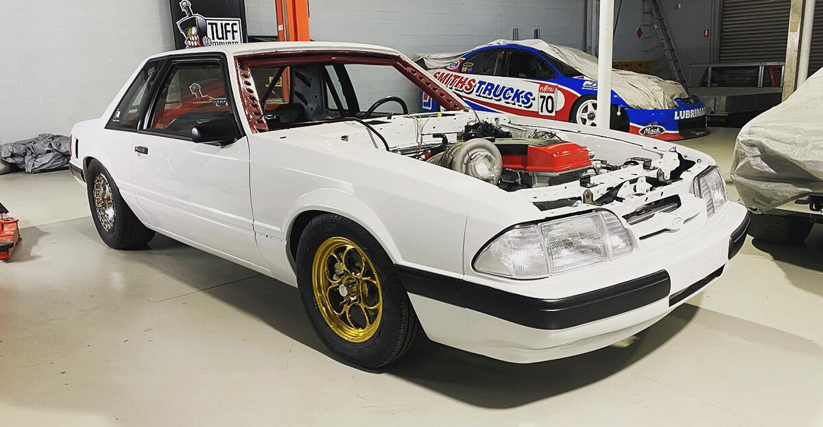 Video: Tuff Mounts Barra-powered Fox-body Mustang comes to life