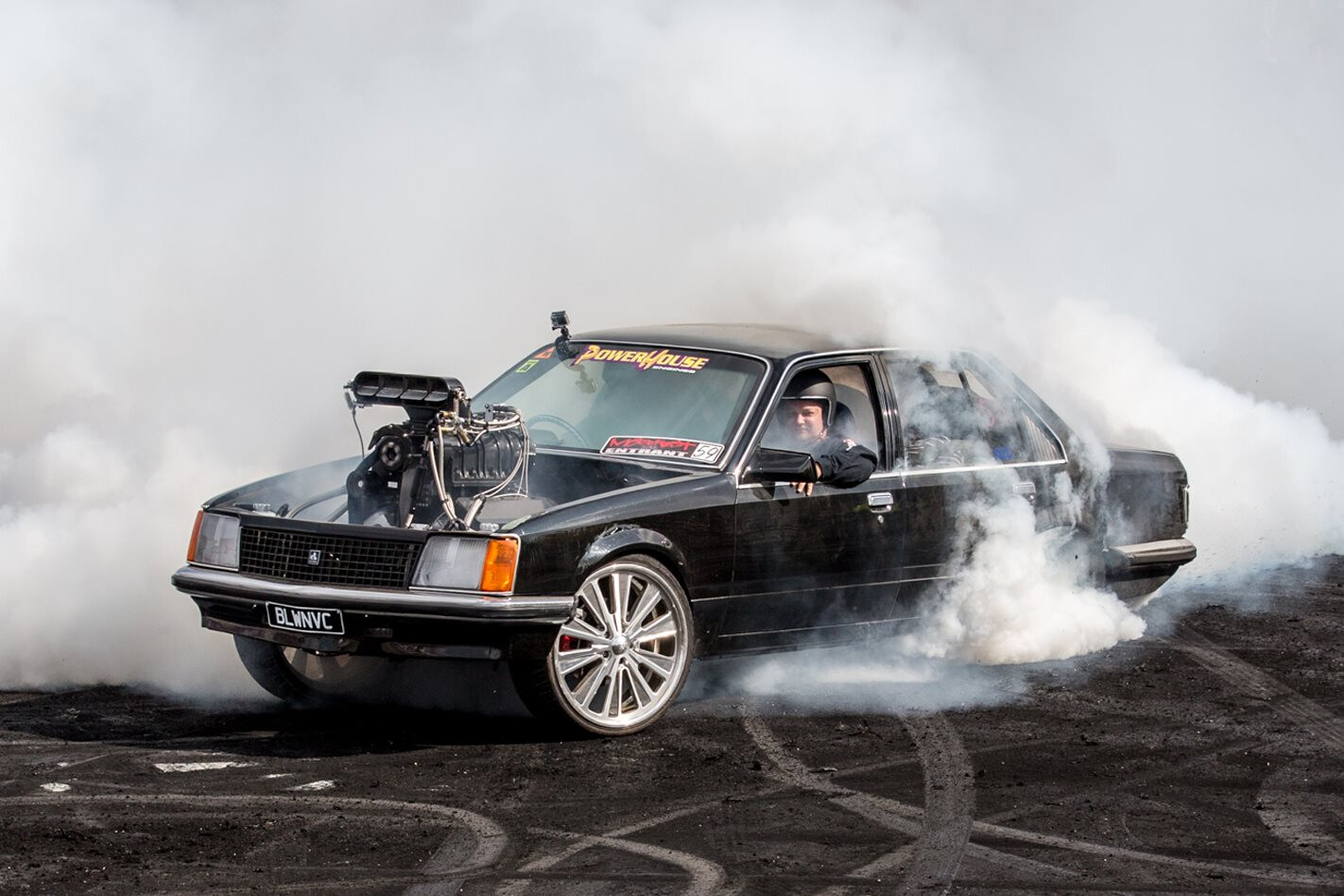 BLWNVC BLOWN AND INJECTED VC COMMODORE BURNOUT CAR – VIDEO