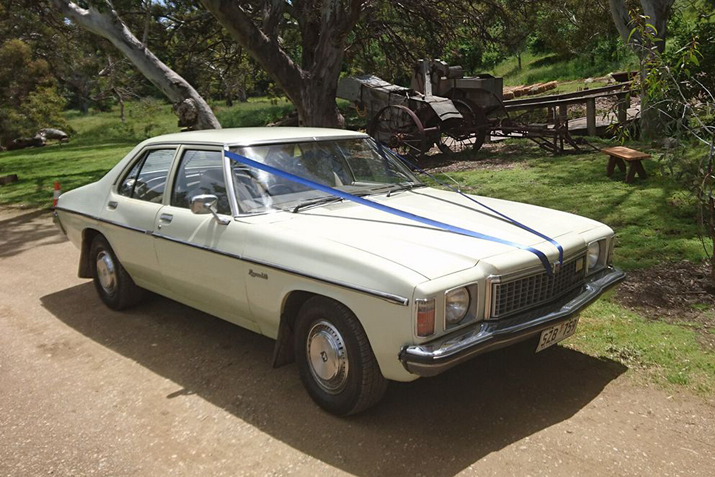 Paul Smith's Holden Kingswood wedding car