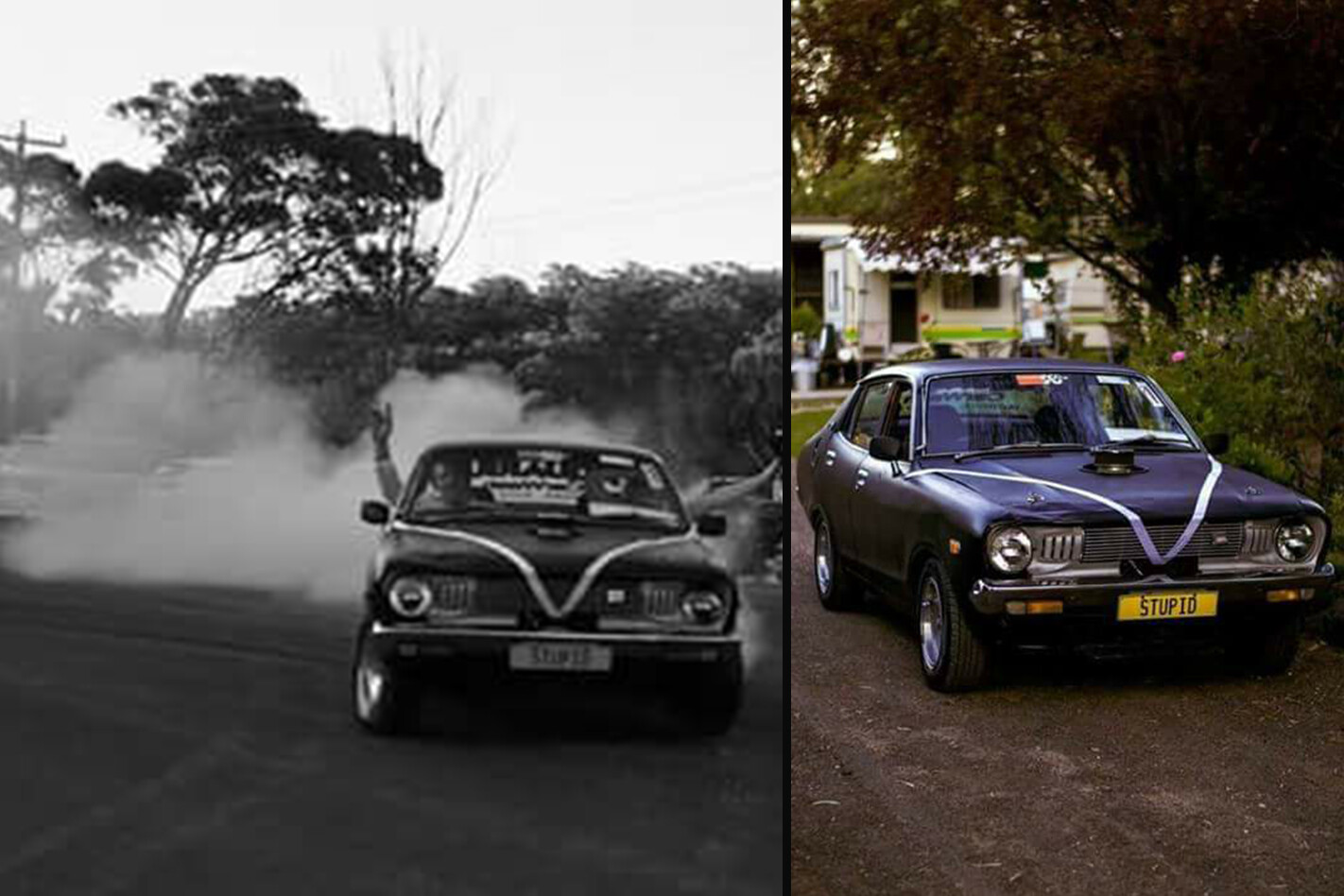 Tony Purcell's wedding car