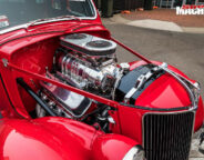 1936 coupe engine bay