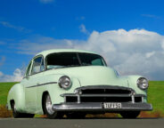 1950 V8 CHEV COUPE FRONT