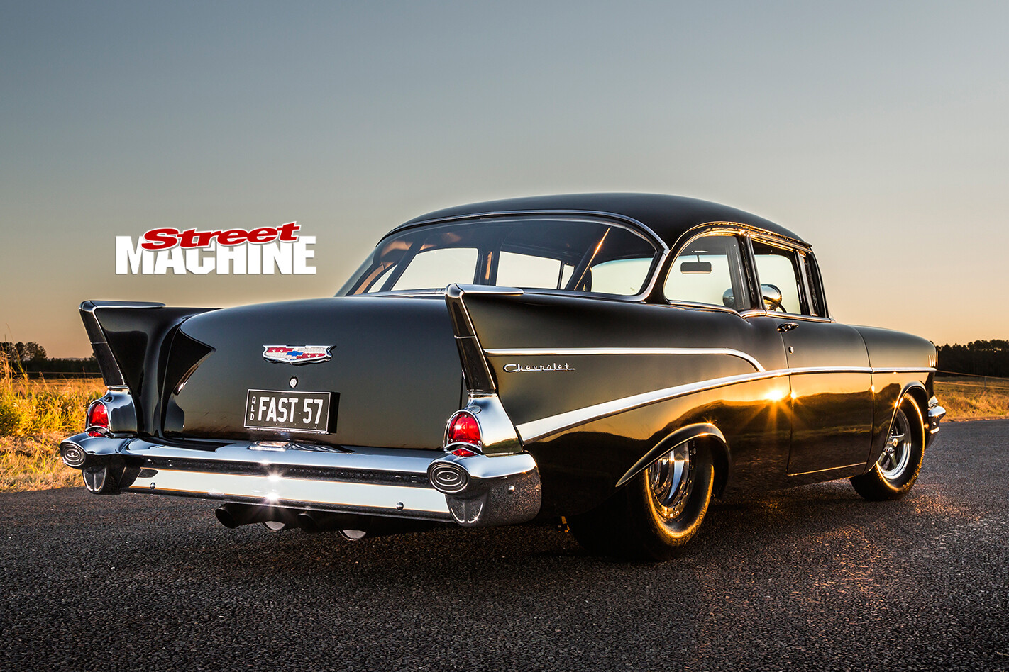 1957-Chevrolet -rear -side