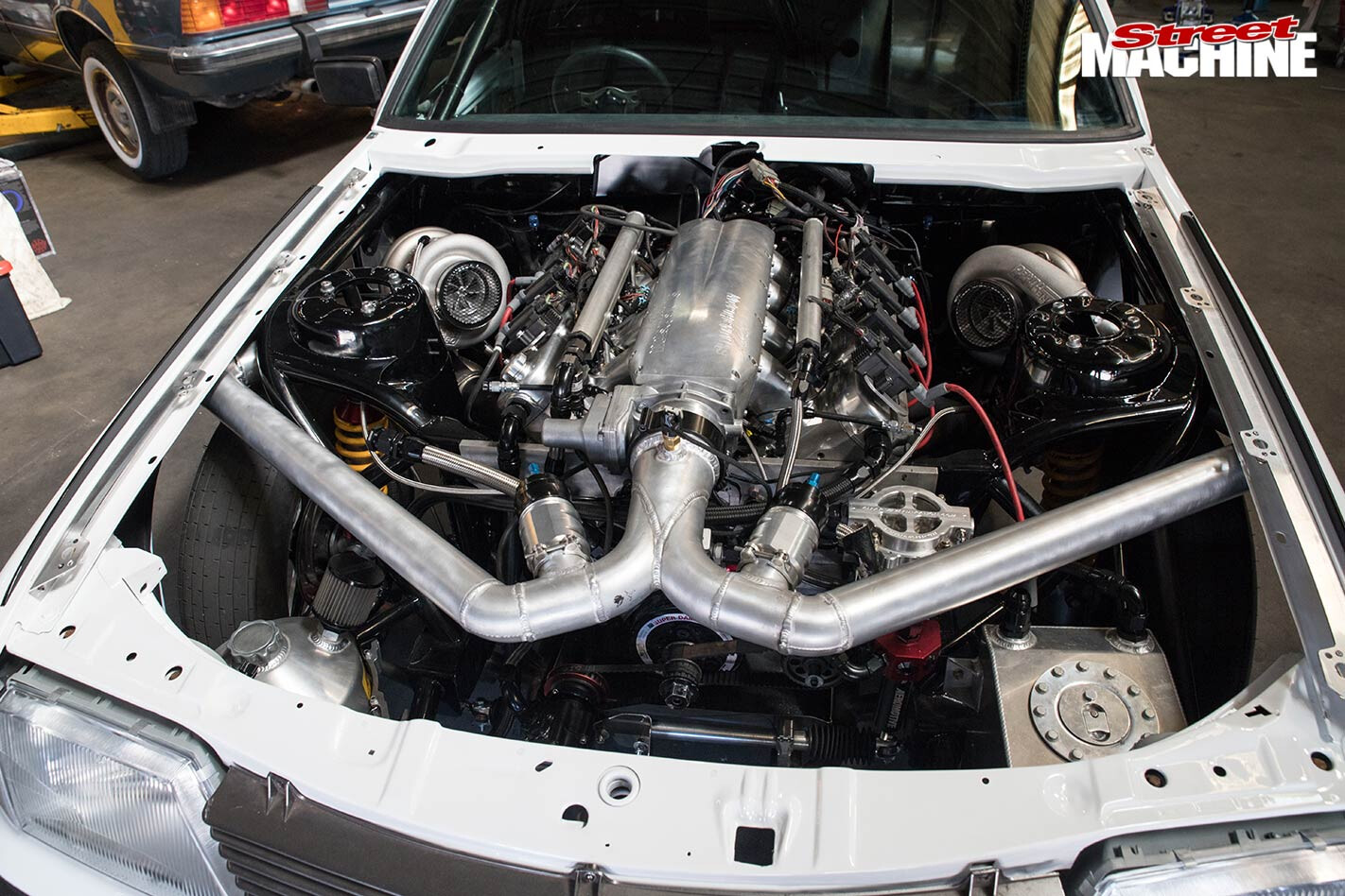 holden vh commodore engine bay