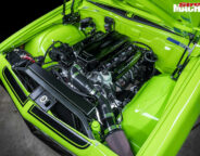 Holden HQ coupe engine bay