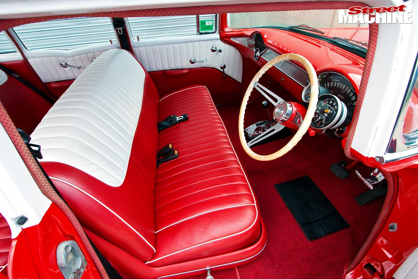 1955 Chev 210 sedan interior