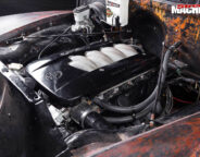 Chevrolet pickup engine bay