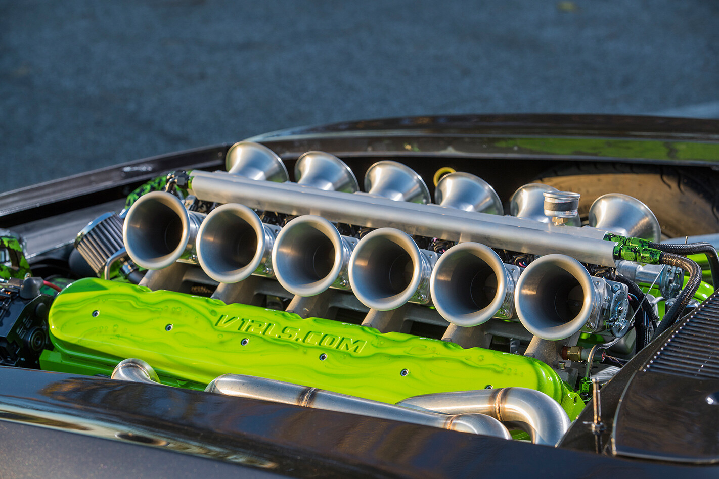 V12 Camaro engine detail