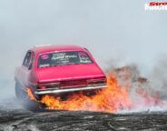 Holden LJ Torana burnout