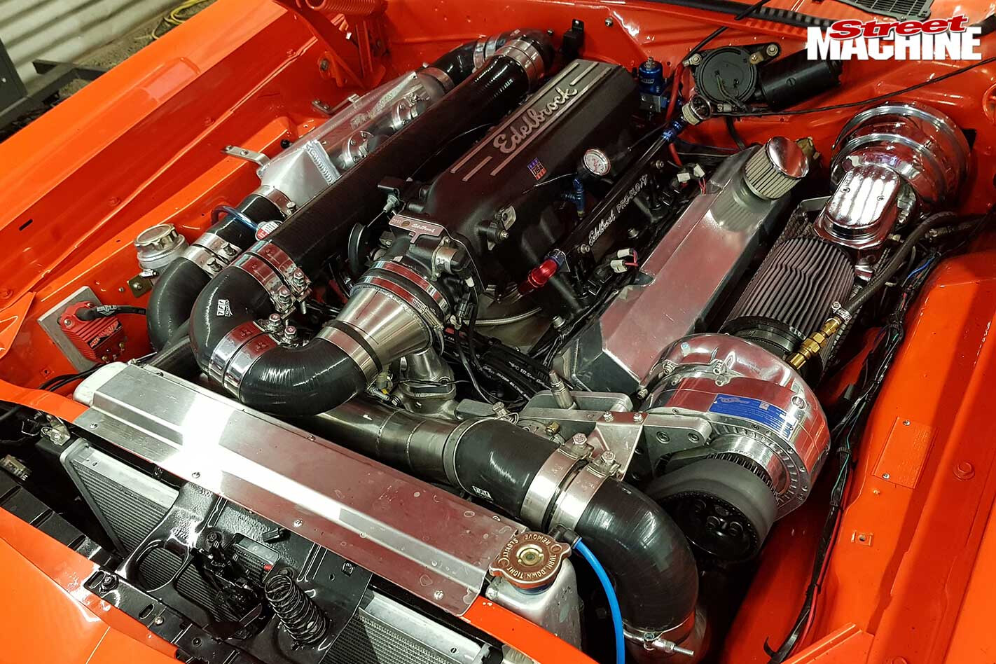 Plymouth Cuda engine bay