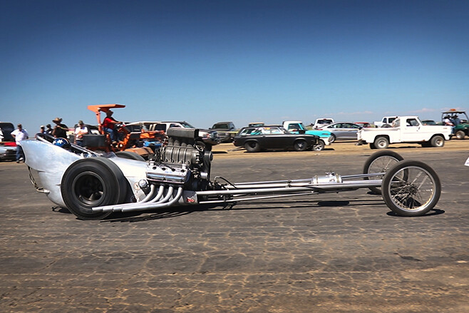 Blown Hemi survivor dragster on nitro