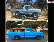 Ford F100 before vs after