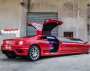 Stretch Ferrari limo rear