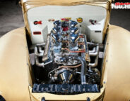 1940 Ford coupe engine bay