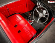 Ford Model A roadster interior