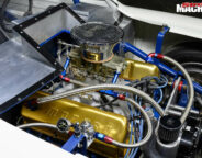 Ford Pinto drag car engine bay