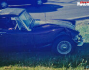 MG Midget after crash