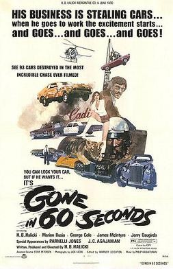 Gone In Sixty Seconds 1974 Movie Poster