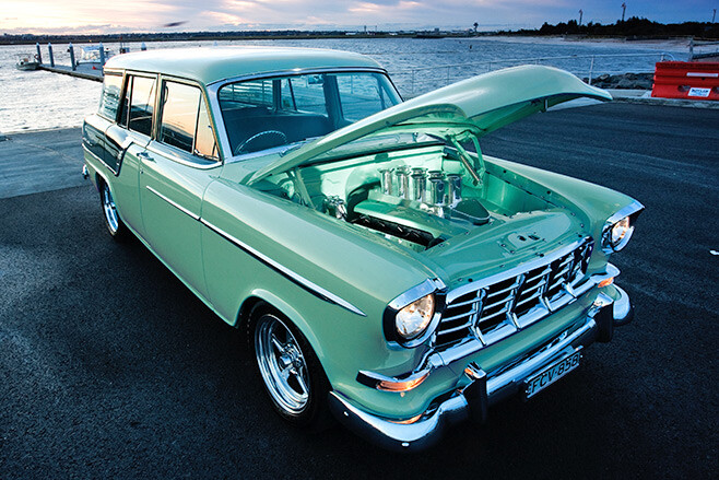 Holden FC Station Sedan bonnet up