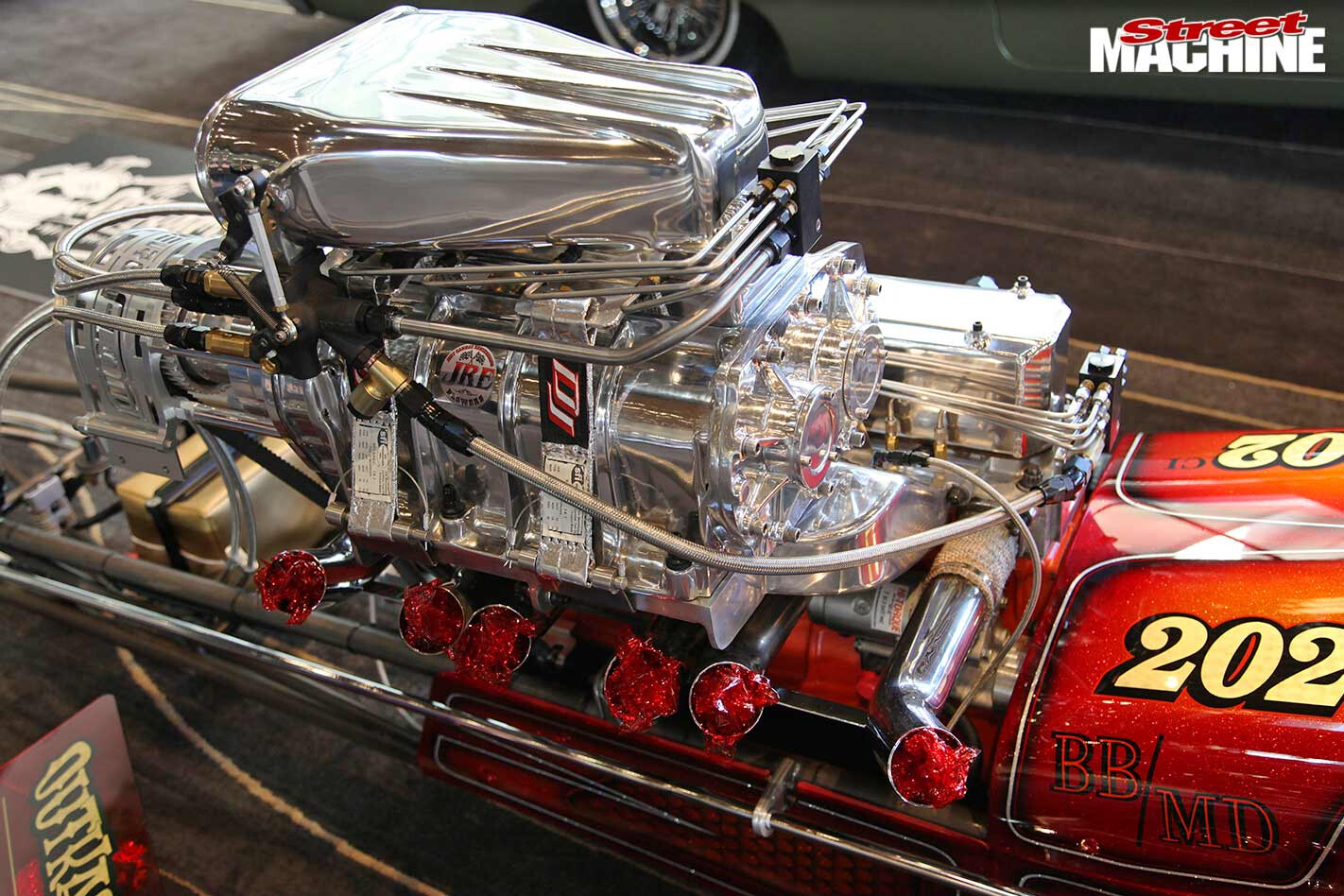Holden powered dragster engine