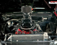 LS-powered Rodeo engine bay
