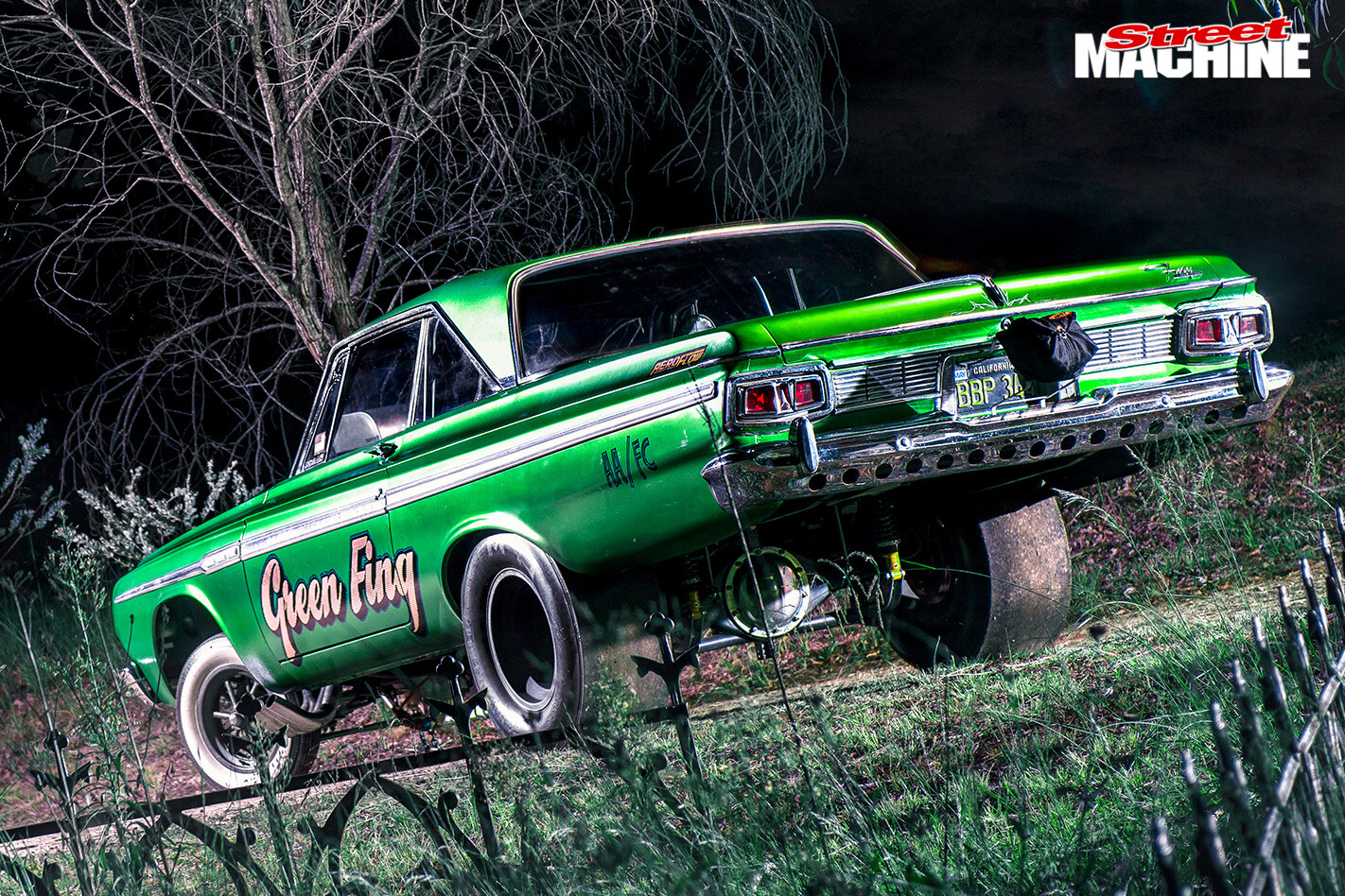 Plymouth -Fury -Green -Fing -rear -angle