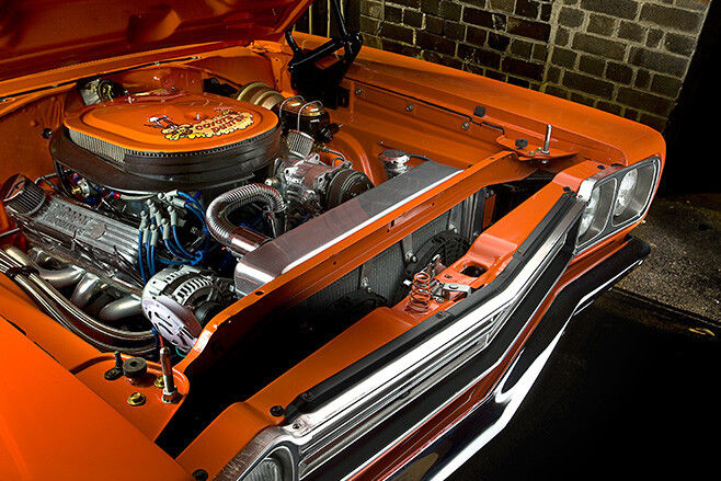 Plymouth Road Runner engine bay