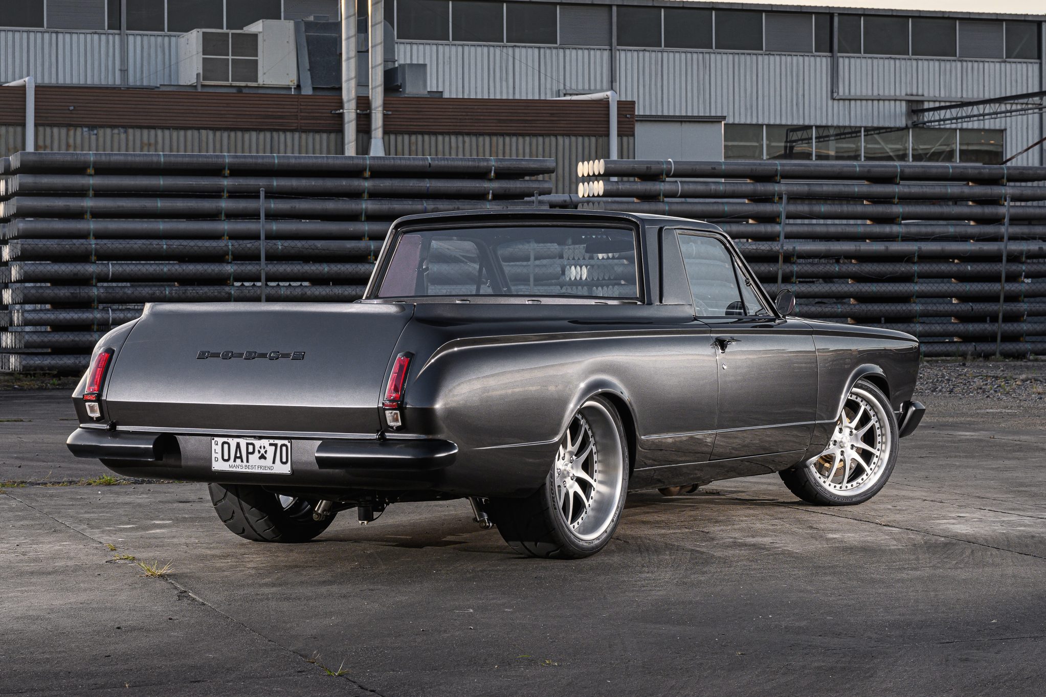 Street Machine Features Scott Campbell Dodge Ute Rear Angle Crop