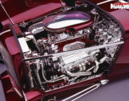 Ford roadster engine bay