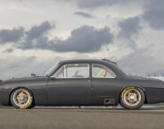 Shoebox Ford coupe side view