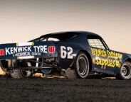 Speedway Mustang rear angle
