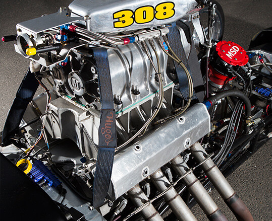 Holden V8-based drag car engine