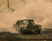 Street Machine Features Vinyl Wrap Commodore Mustang Burnout