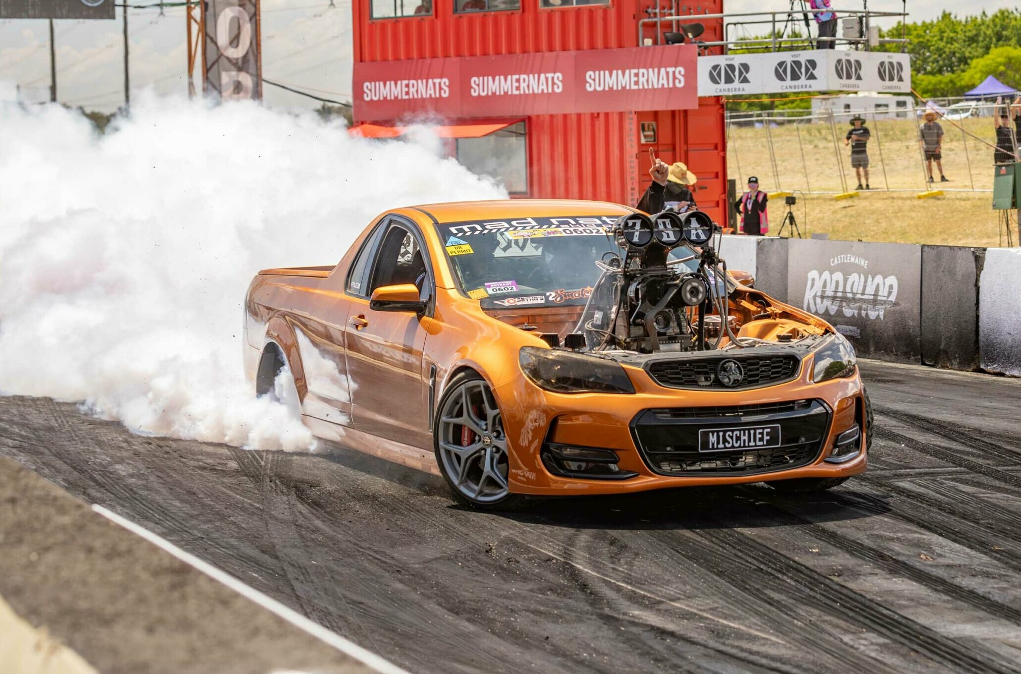 Summernats 37 Open burnout final & Ultimate Redemption Round